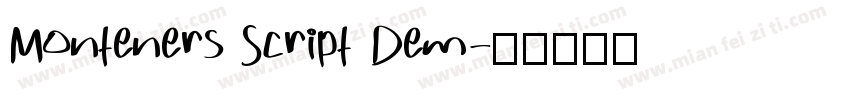 Monteners Script Dem字体转换